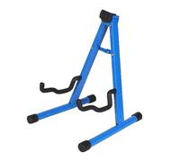 mophrati Soporte de guitarra plegable universal versátil, ligero y portátil, opción de soporte para músicos, compacto, ideal para estudios en casa, viajes, de guitarra, Azul, 30x25x37cm