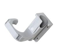 mophrati Soporte de pared para manguera de agua, soporte para rociador lavadora automóviles, solución duradera, estable y resistente, material profesional PP, pared para manguera, Gris, 15 x 16 cm