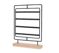 mophrati Soporte para joyas, 5 capas, soporte giratorio para tarjetas de oreja, pendientes, colgador colgante, Base de Para madera, estante para joyas, organizador escaparate