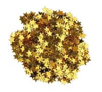mophrati Sparkle Table Sprinkles Party Table Scatter Stars Confeti Lo mejor para celebraciones de cumpleaños Brilla para cada evento Boda Star Scatter, Oro, 6 mm