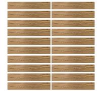 mophrati Suelo de para Madera Autoadhesivo Multifuncional para muñecas en Miniatura, Papel Tapiz, mesas de Arena para Construir, Apto para Casas, 20 Piezas de Color Oscuro