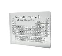 mophrati Tablero de Tabla periódica de acrílico, exhibición de Tabla periódica, Regalo para Maestros de Escuela, Estudiantes, entusiastas de la química, decoración de, S