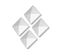 mophrati Tapas para postes piramidales, elegantes cubiertas para vallas de jardín, decoración para exteriores, paquete protector elegante, incluye 4 tamaños, cubierta exterior