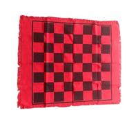 mophrati Tapete de Juego de Damas Gigante 3 en 1, tapete Juego, Tablero para los Dedos del pie, Rojo