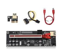 mophrati Tarjeta adaptadora PCI-E, convertidor de 1x a 16x, Extensor PCI-, Velocidad de transmisión Datos rápida, Piezas minería, Accesorio Placa Base