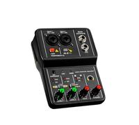 mophrati Tarjeta de sonido, mezclador de Audio de alimentación USB portátil, grabación de música de estudio interior, transmisión en Para vivo, tablero de altavoces para ordenador portátil