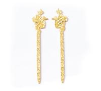 mophrati Tenedor para el cabello Líneas de arte Escultura Herramientas de peinado Marca paginación lectura Clip libro para lectores viajes Fans la literatura, Oro