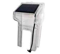 mophrati Timbre inalámbrico con videoportero, Alimentado por energía Solar y Audio bidireccional con cámara, Timbre inalámbrico ABS para Exteriores con WiFi, Cov de Lluvia Transparente