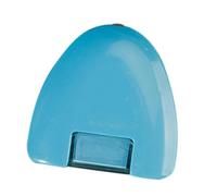 mophrati Tizas de sastre premium, accesorios de costura, marcador tela triangular, soporte tiza, marcadores tela profesionales y coloridos para sastre, ropa, bolsos lona y acolchado, Azul, 6x6.1 cm