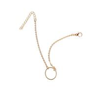 mophrati Tobillera de Lazo Exquisita de Tobillo aleación Resistente al Desgaste Universal Estilo Simple Tobilleras Mujer para el Día San Valentín, Oro