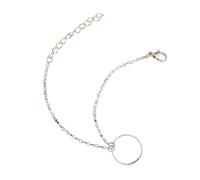 mophrati Tobillera de Lazo Exquisita de Tobillo aleación Resistente al Desgaste Universal Estilo Simple Tobilleras Mujer para el Día San Valentín, Plata