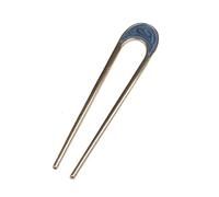 mophrati Tocados en forma de U Simplicidad Niñas Herramienta Estilo Metal Mujeres Tenedor Ligero Cola de caballo diario la barra del cabello la boda, Azul