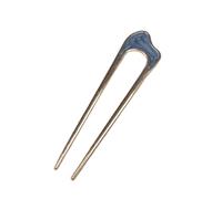 mophrati Tocados en forma de U Simplicidad Niñas Herramienta Estilo Metal Mujeres Tenedor Ligero Cola de caballo diario la barra del cabello la boda, Azul/Curva