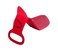 mophrati Trineo de Nieve Compacto y Ligero para niños y Adultos, Tabla, Rojo