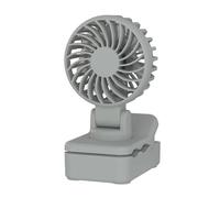 mophrati Ventilador portátil recargable con clip: fácil de llevar a cualquier lugar. Ventilador portátil de ABS. recargable para viajes, verde guisante (1200 mAh)