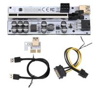 mophrati VER012MAX Tarjeta PCI-E con Hebilla Cable expreso de minería 1X a 16X Extensor de energía Adaptador Externo actualizado de Velocidad, Negro