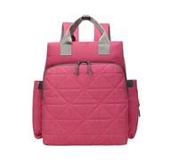 mophrati Y práctica mochila bolsa de pañales para mamás en movimiento lona multifuncional gran capacidad mochila mamá mochila, rosa rosa