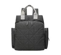 mophrati Y práctica mochila bolsa de pañales para mamás en movimiento lona multifuncional gran capacidad mochila mamá mochila, negro