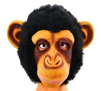 MOPQMKT Gorilla Mask, Animal Gorilla Mask Child Adult, Realistic Funny Monkey Masks, Black Masks Latex Wild Animals Full Head, Breathable Gorilla Headpiece for Carnival Cosplay Halloween