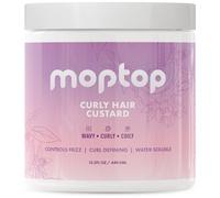 MopTop Curl Custard Gel para cabello fino, grueso, ondulado y ensortijado - Hidratante antifrizz, definidor de rizos y activador liviano con aloe