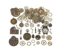 MOPZIJA 1 paquete de 50 g Dijes Para Bisutería,Pirata Colgante De Dijes Para Joyería,Colgante De Metal Antiguo,Dijes De Engranaje Steampunk Para Joyería,Artesanía,Collar,dije steampunk