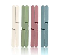 MOPZIJA 4PCS Trébede de silicona extensible y plegable para ollas y sartenes calientes, soporte antideslizante extensible, alfombrilla resistente al calor para la encimera de la cocina - 4 colores