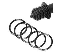 MOPZIJA 5pcs Espaciador de casete de bicicleta Espaciador del Cubo de la Bicicleta Bicicleta Eje Arandela Junta Ajuste pedalier bicicleta Volante aleación de aluminio Para bici,bici carretera