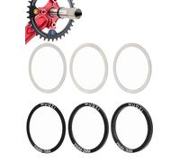 MOPZIJA 6pcs Espaciador de casete de bicicleta Espaciador del Cubo de la Bicicleta Bicicleta Eje Arandela Junta Ajuste pedalier bicicleta Volante aleación de aluminio Para bici,bici carretera（29MM）
