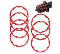 MOPZIJA 7pcs Espaciador de casete de bicicleta Espaciador del Cubo de la Bicicleta Bicicleta Eje Arandela Junta Ajuste pedalier bicicleta Volante aleación de aluminio Para bici（1MM-2.5MM）