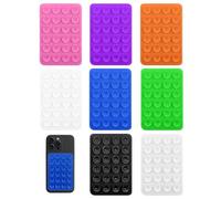 MOPZIJA 8pcs Silicona Doble Cara Ventosa para Movil, Desmontable Soporte de Succión del Teléfono Manos Libres Suction Cup Phone Holder Multiusos para Dispositivos Móviles Vidrio de Espejo