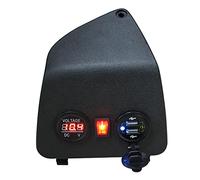 MOQIAOSEIKO Adaptador para Encendedor de Motocicleta Enchufe para voltímetro Puerto USB para teléfono Dual Compatible con Vespa GTS300 GTS GTV 250 300 50 125 150 HPE