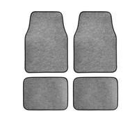 Moqueta Coche Alfombrilla Universal para El Suelo del Coche Accesorios De Repuesto para Alfombras Delanteras Y Traseras SUV Sedanes Furgonetas 4 Uds(Grey)