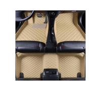 Moqueta Coche para Clase C W203 04-2007 W204 07-14 W205 15-20 W206 21-23 Alfombrillas Personalizadas para Suelo Coche Accesorios Interiores Cuero Artificial(Beige 5 Seat)