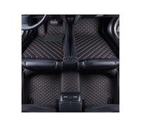 Moqueta Coche para Clase C W203 04-2007 W204 07-14 W205 15-20 W206 21-23 Alfombrillas Personalizadas para Suelo Coche Accesorios Interiores Cuero Artificial(Black Red 5 Seat)