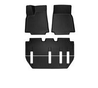 Moqueta Coche para Tesla para Modelo X 5 6 7 Plazas 2024 2023-2016 Alfombrillas Todo Tipo De Clima Impermeables Carga Frunk Maletero Revestimientos(X FM 7Seat 21-24)