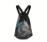 Moqueta Multiusos Pequeña, Bolsa de Playa con Cierre de Cordón y Correas Ajustables para Equipamiento Deportivo, Ideal para Actividades al Aire Libre y Viajes a la Costa