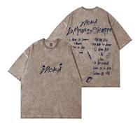 Mora Lo Mismo De Siempre Vintage Wash Camisetas 2025 Tour Merch Mujeres Hombres Camiseta de Manga Corta de Algodón, Estilo 8., L