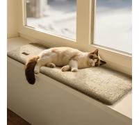 Mora Pets Cama Gato Ventana Manta autocalentable para Gatos Alfombra calefactora - Antideslizante, Suave y Lavable 90 x 28 cm