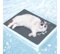 Mora Pets Manta refrescante Perro Cama refrescante para Perro y Gato No tóxico.Alfombra colchoneta Fria de Verano Fresca Cama refrigerante para Mascotas pequeños medianos Grande Gris S 50 x 40 cm