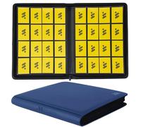 MORABTO Carpeta de tarjetas de 16 bolsillos, carpeta de tarjetas coleccionables con capacidad para hasta 1408 tarjetas con 44 fundas, álbum con cremallera compatible con tarjetas TCG, tarjetas de