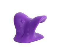 (Morado) 1/PC Relajante para cuello y hombros Dispositivo de tracción quiropráctica cervical Almohadas de viaje