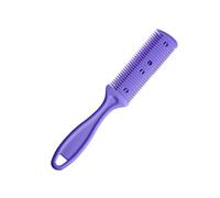 (Morado) 1 pieza de tijeras de peluquería multicolores para cortar el pelo, maquinilla de afeitar, peines