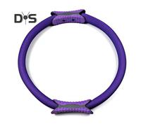 (Morado) Aro de Pilates para mujer con agarre antideslizante, tonificación de piernas, ejercicio del