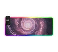 Morado Ciencia Ficción Universo Carga Inalámbrica Brillante Animal Pad Gaming Animal Mat Alfombrilla grande para juegos de escritura llamativa 31.5 x 11.8 pulgadas