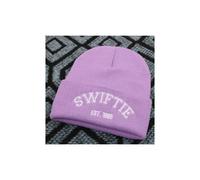 (Morado claro) Gorro de punto Taylor Swift 1989 para hombre y mujer, elástico, con ala cálida, para
