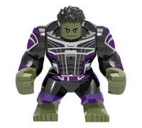 (Morado) Figura de acción de la película The Avengers, Thanos, Hulk, bloques de construcción