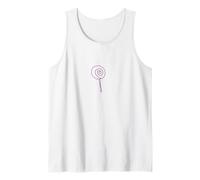 Morado Lollipop Fun Candy Lindo Dulce Divertido Niños Hombres Mujeres Camiseta sin Mangas