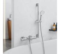 Morado Set Ducha Termostática 700cm Barra, Columna Ducha Termostática, Mezclador con Teleducha 150mm