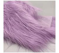 Morado Tela Pelo Blanca 50 x 50cm Parche Tela de Piel Sintética Cuadrada Peluda Cubierta de Silla Artesanal de Piel Adorno de Navidad Barba de Gnomo Precortada (Color : Purple1)