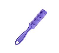 (Morado) Tijeras de peluquería para cortar el cabello, peinar y maquinilla de afeitar, peine mágico,